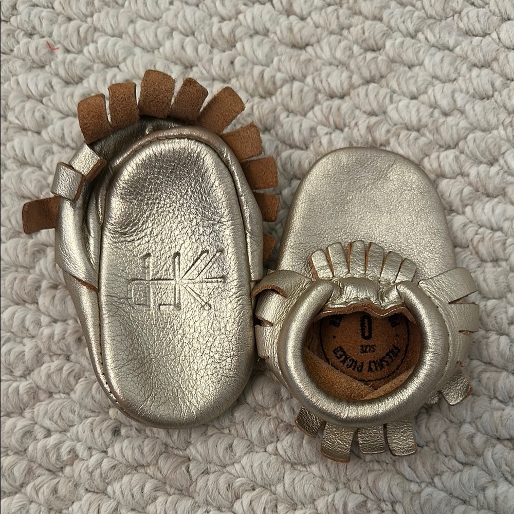 Freshly Picked Gold Baby Moccasins